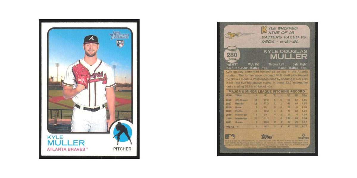 2022 Topps Heritage Kyle Muller RC Braves #280