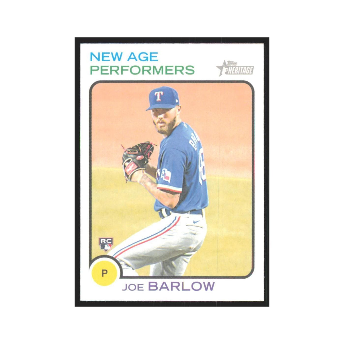 2022 Topps Heritage Joe Barlow Rangers #NAP-24