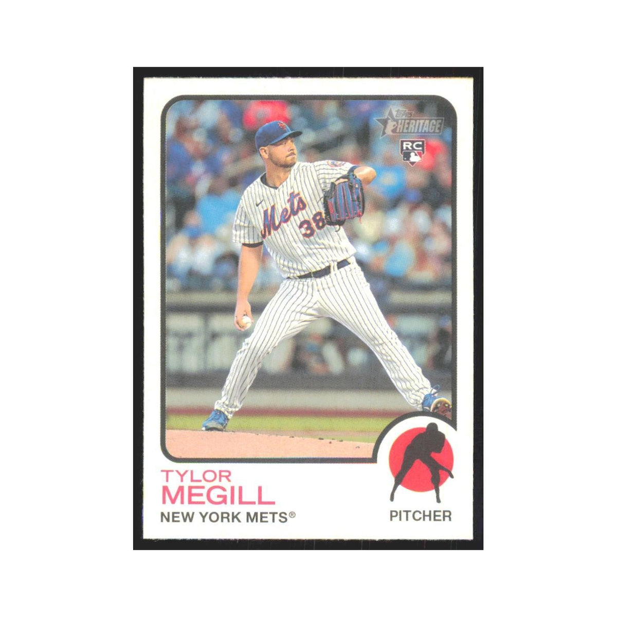 2022 Topps Heritage Tylor Megill RC Mets #140