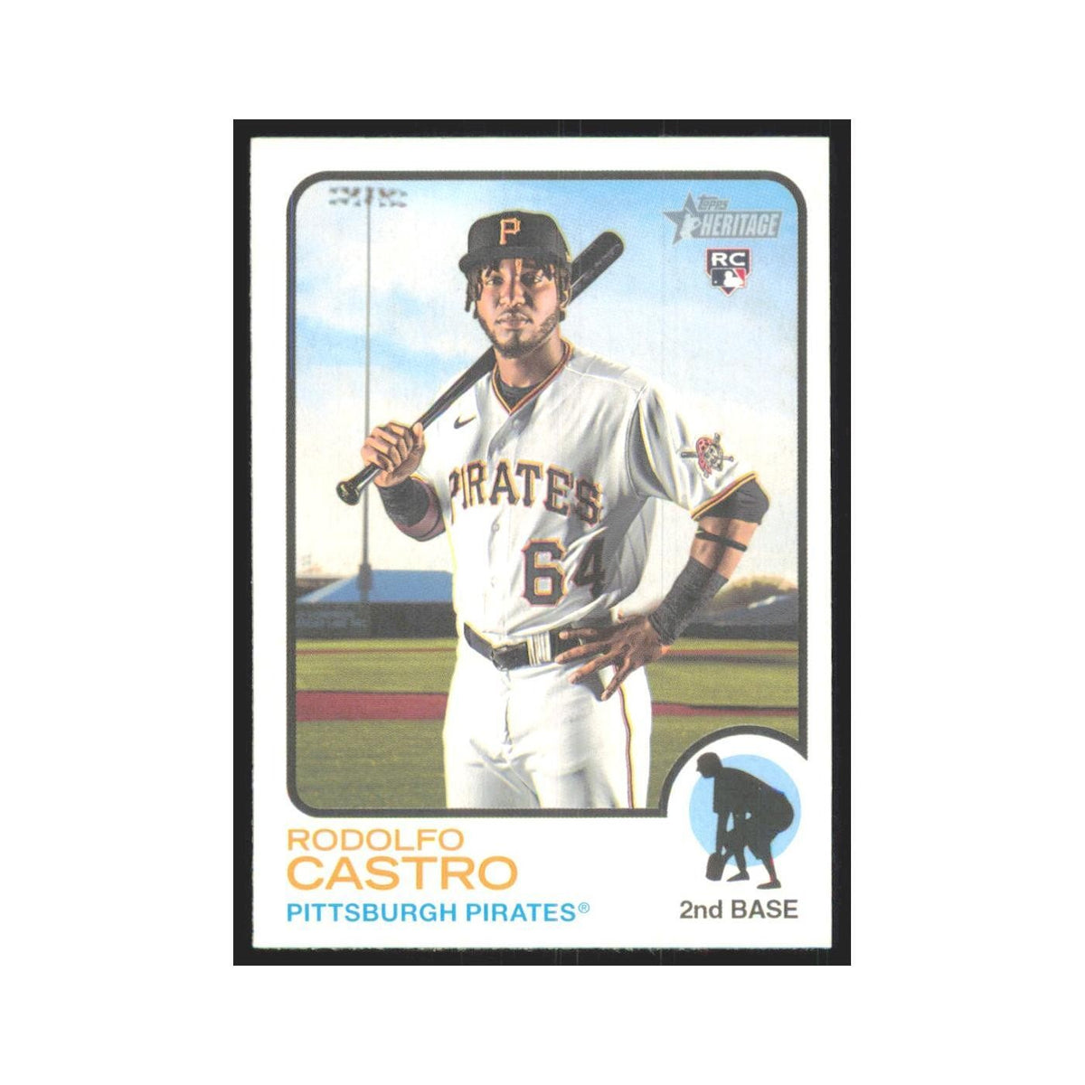 2022 Topps Heritage Rodolfo Castro RC Pirates #165