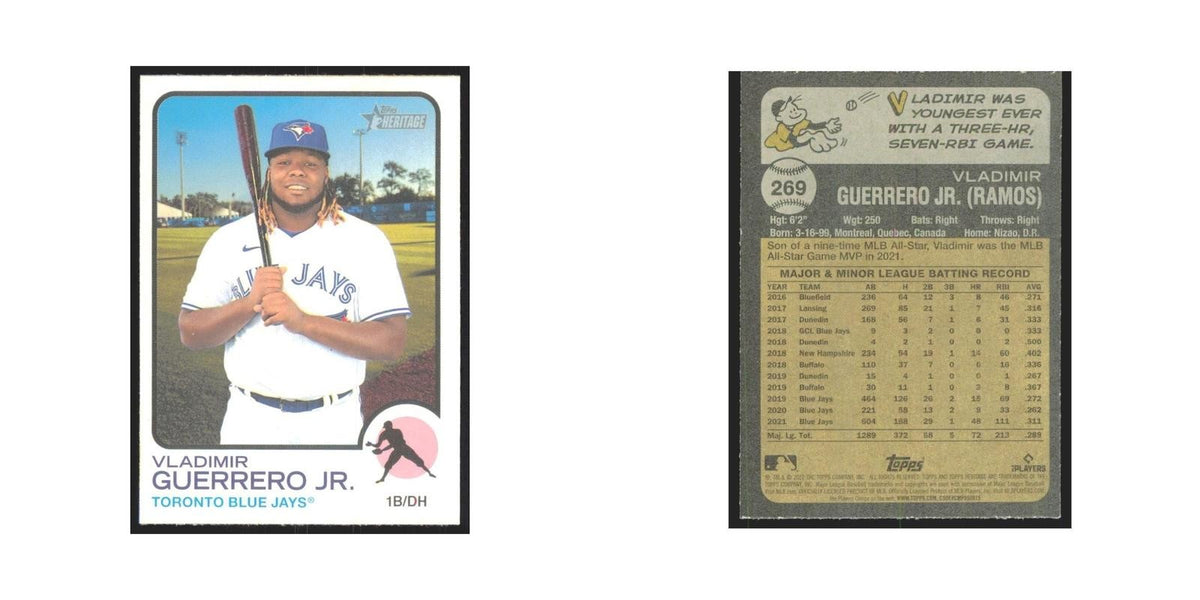 2022 Topps Heritage Vladimir Guerrero Jr. Blue Jays #269