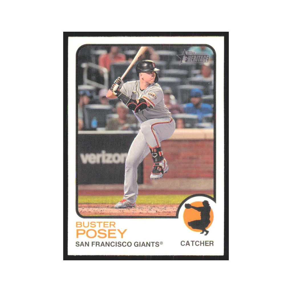 2022 Topps Heritage Buster Posey Giants #13