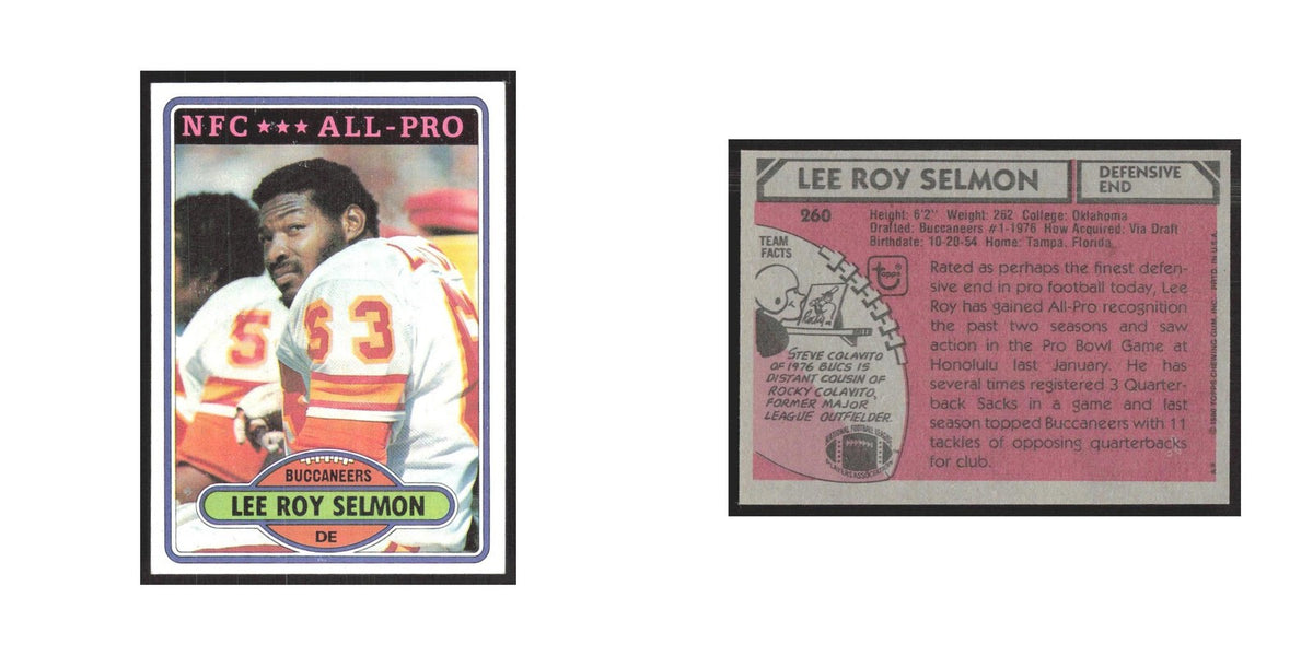1980 Topps Lee Roy Selmon Buccaneers #260