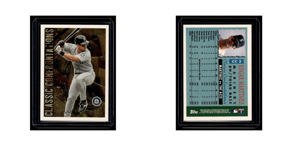 Edgar Martinez 1996 Topps Classic Confrontations #CC3 Seattle Mariners NM