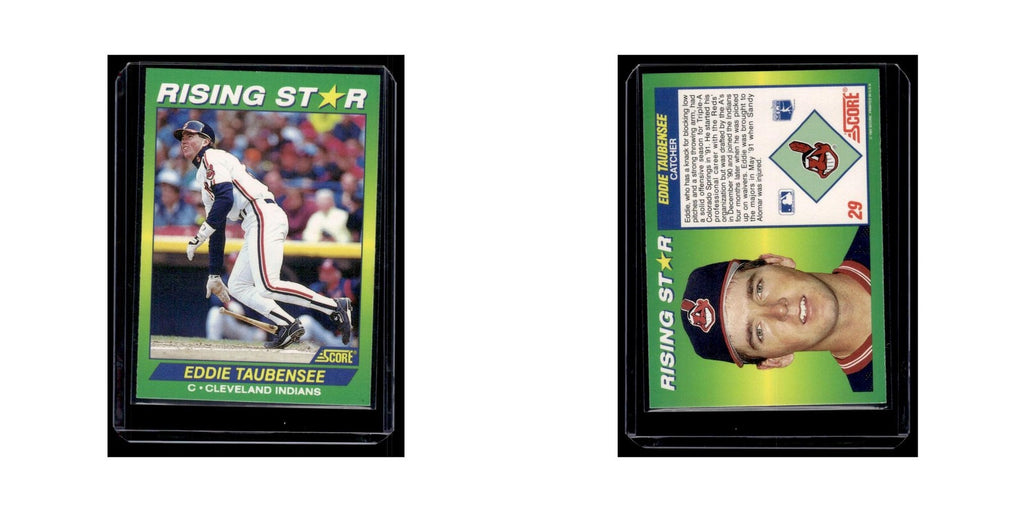 Eddie Taubensee 1992 Score Rising Stars #29 Cleveland Indians Baseball Card NM