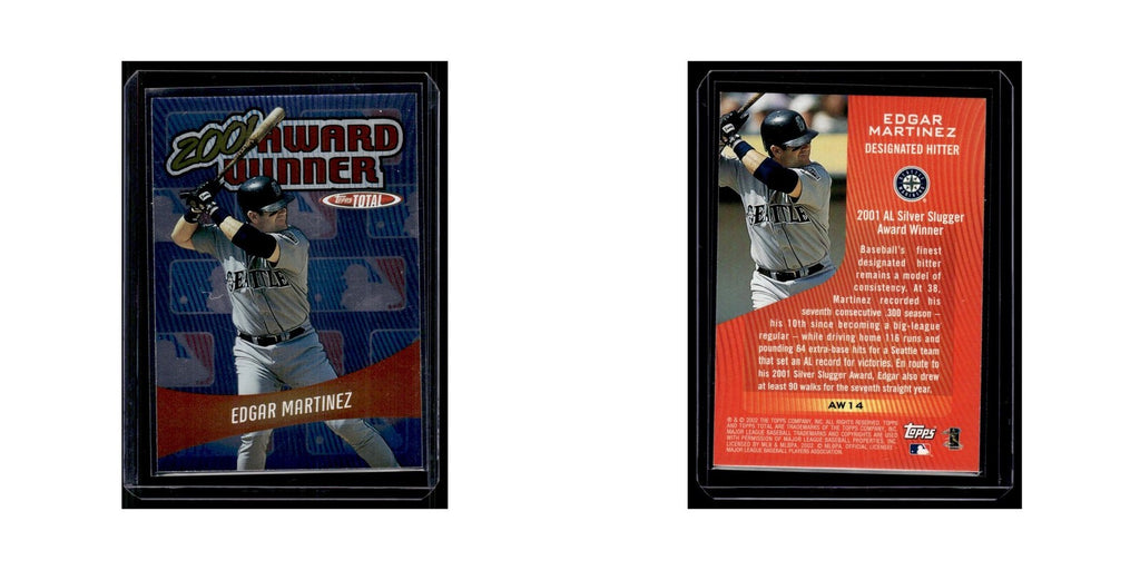 Edgar Martinez 2002 Topps Total Award Winners #AW14 Seattle Mariners NM