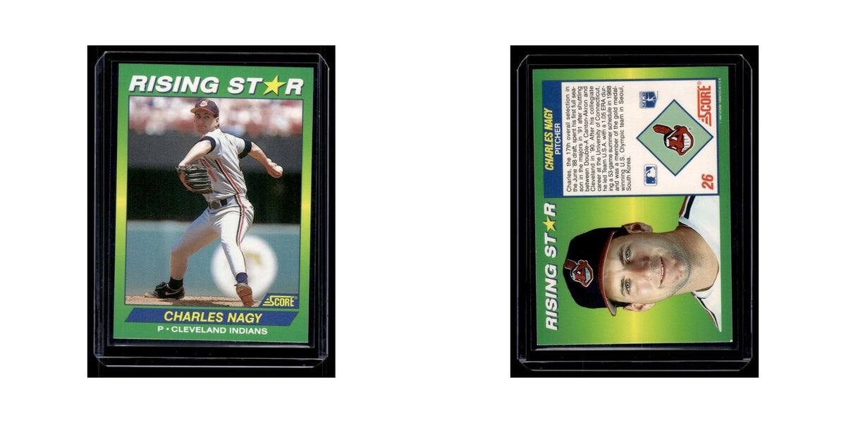 Charles Nagy 1992 Score Rising Stars #26 Cleveland Indians Baseball Card NM
