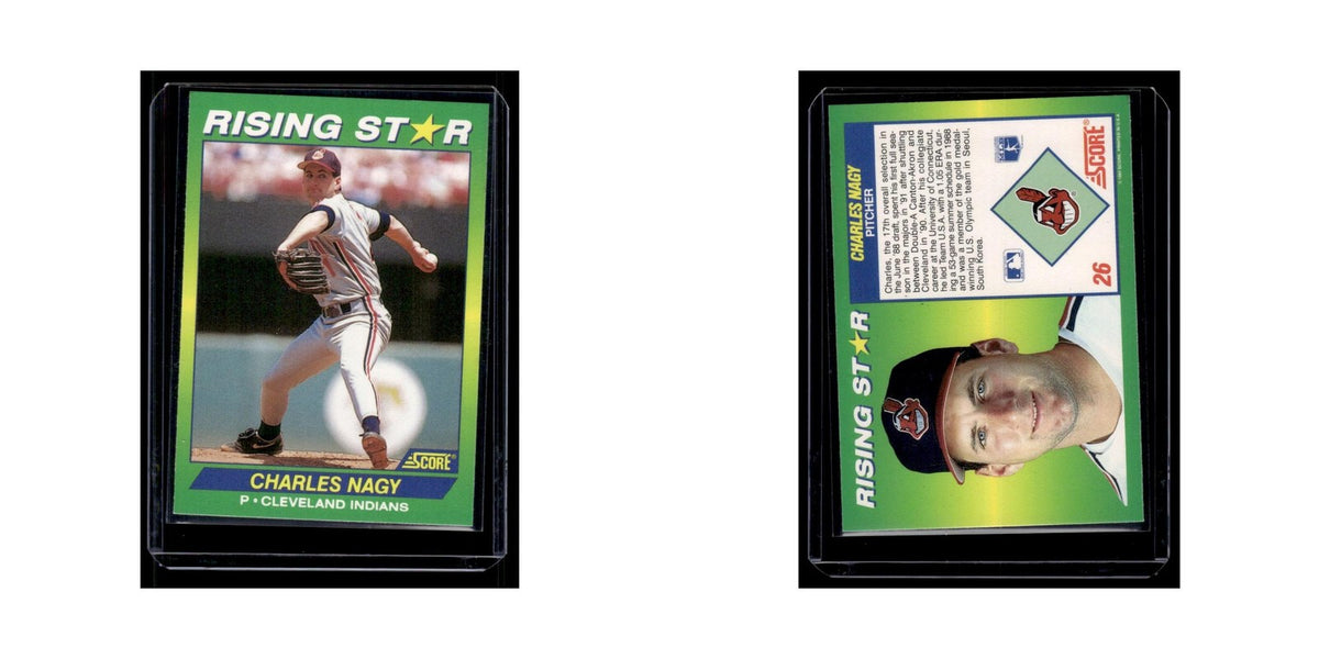 Charles Nagy 1992 Score Rising Stars #26 Cleveland Indians Baseball Card NM
