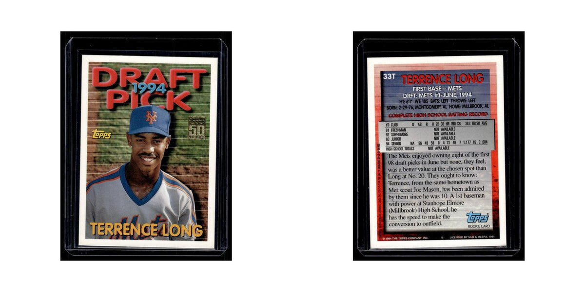 Terrence Long 2001 Topps #33T New York Mets Baseball Card NM