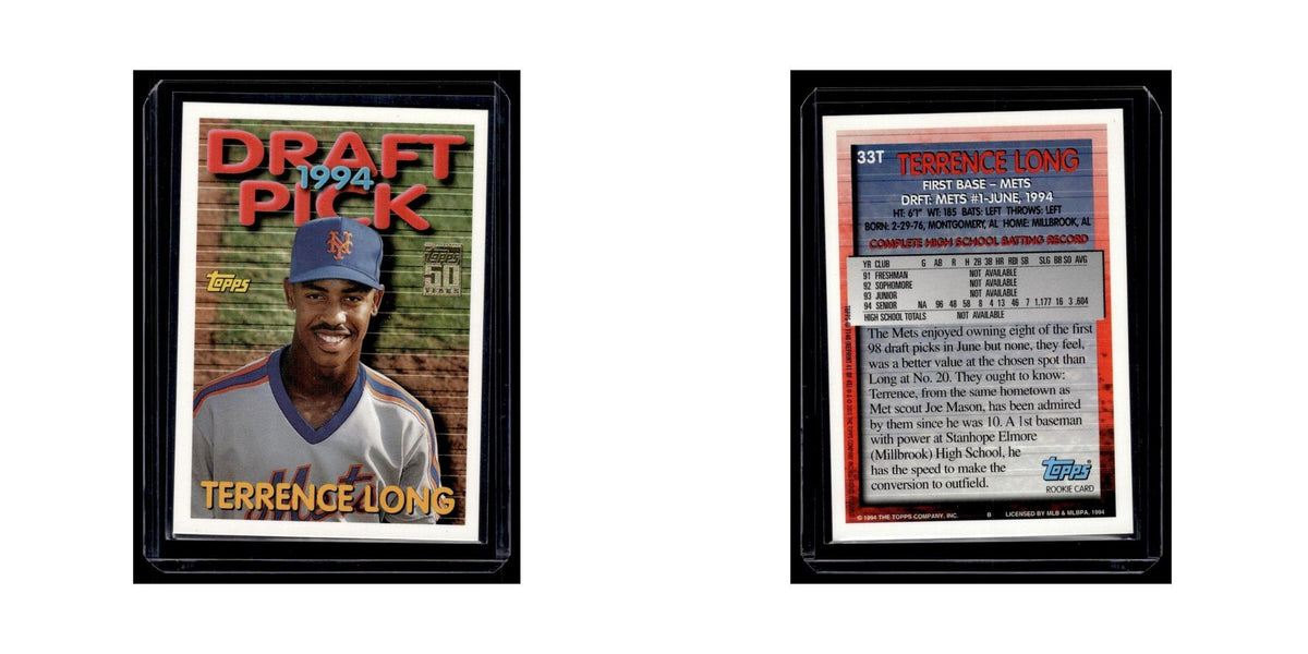 Terrence Long 2001 Topps #33T New York Mets Baseball Card NM