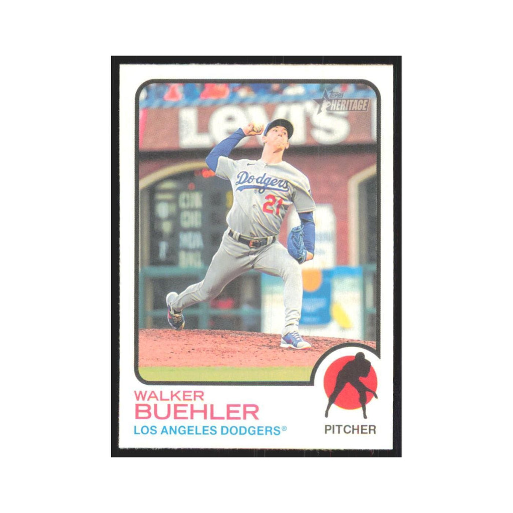 2022 Topps Heritage Walker Buehler Dodgers #127