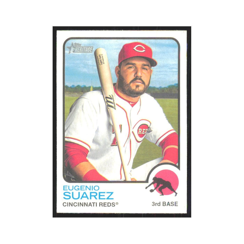2022 Topps Heritage Eugenio Suarez Reds #27