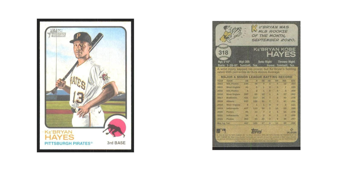 2022 Topps Heritage Ke'Bryan Hayes Pirates #318