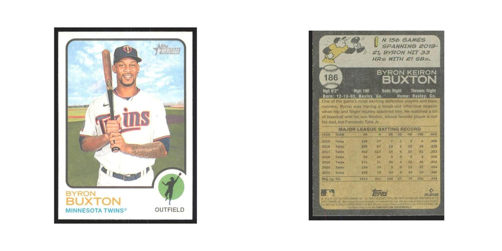 2022 Topps Heritage Byron Buxton Twins #186