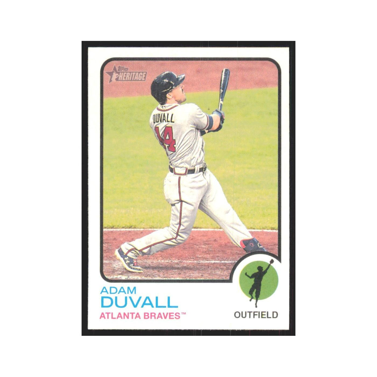 2022 Topps Heritage Adam Duvall Braves #93