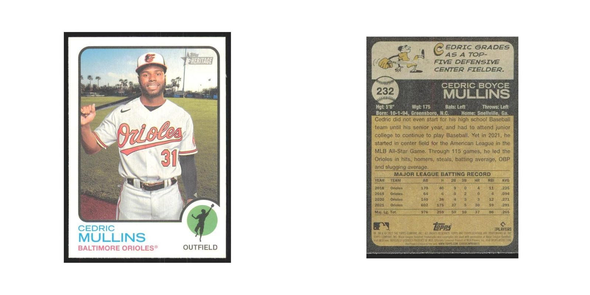2022 Topps Heritage Cedric Mullins Orioles #232