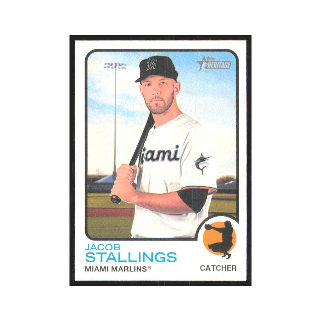 2022 Topps Heritage Jacob Stallings Marlins #184