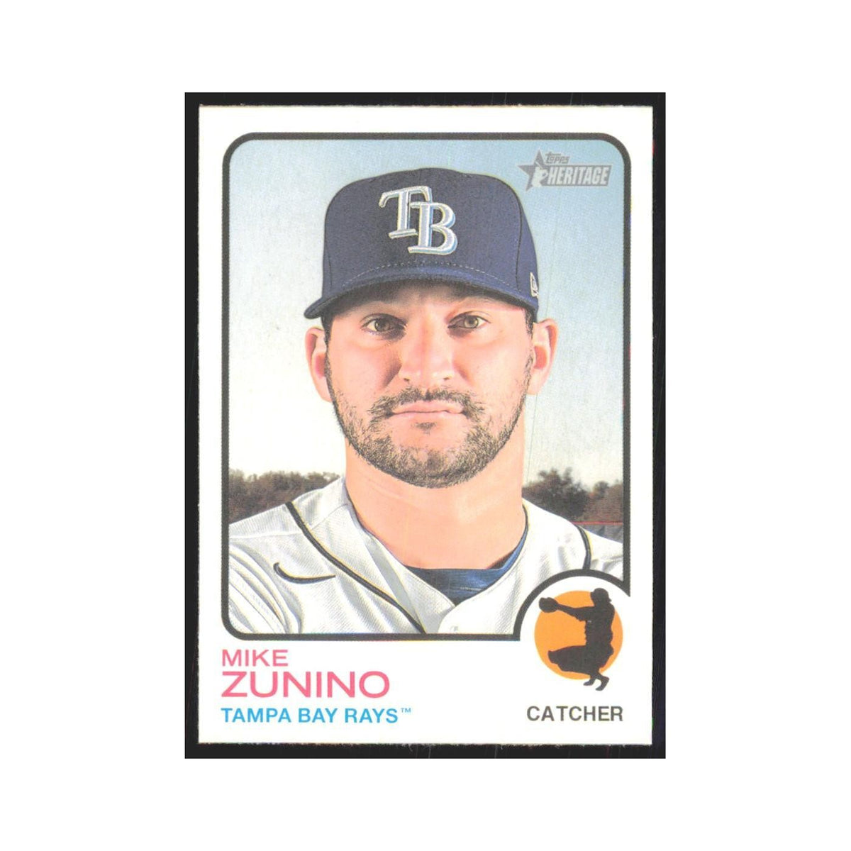2022 Topps Heritage Mike Zunino Rays #31