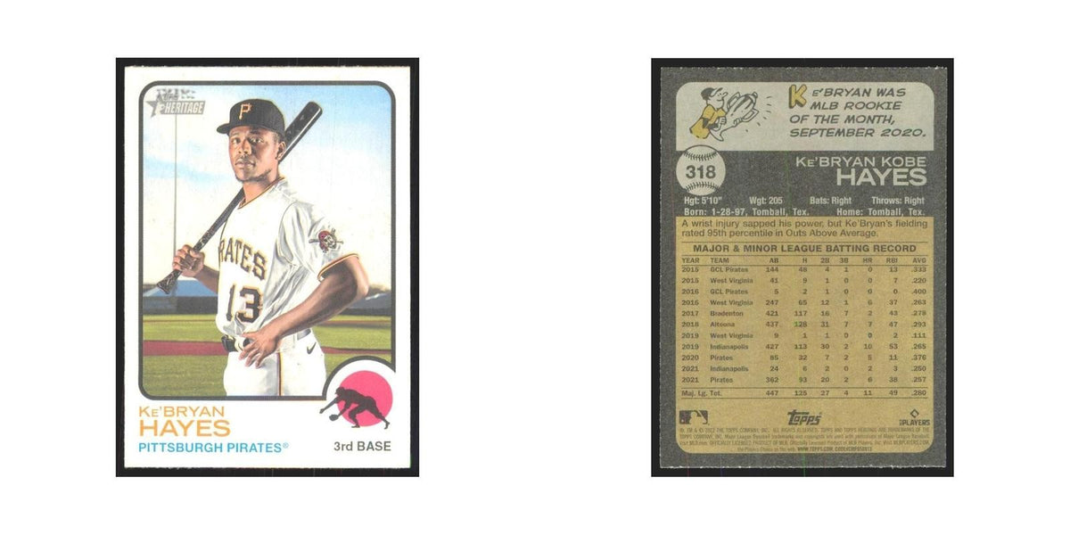 2022 Topps Heritage Ke'Bryan Hayes Pirates #318