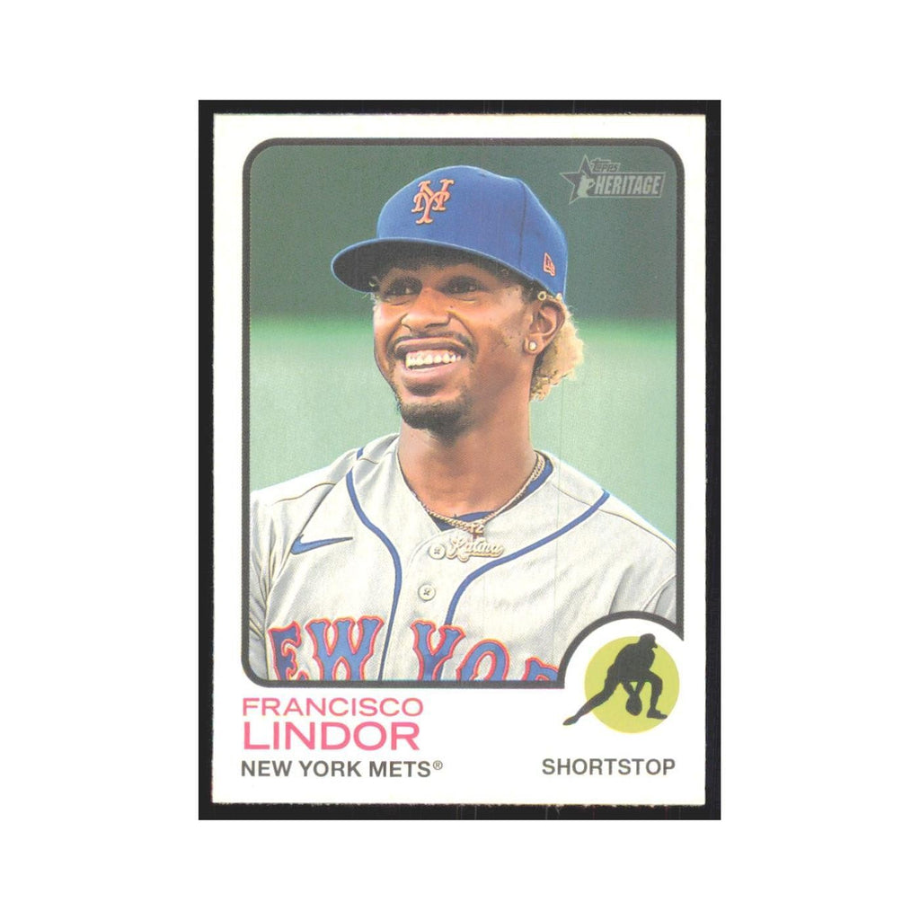 2022 Topps Heritage Francisco Lindor Mets #196