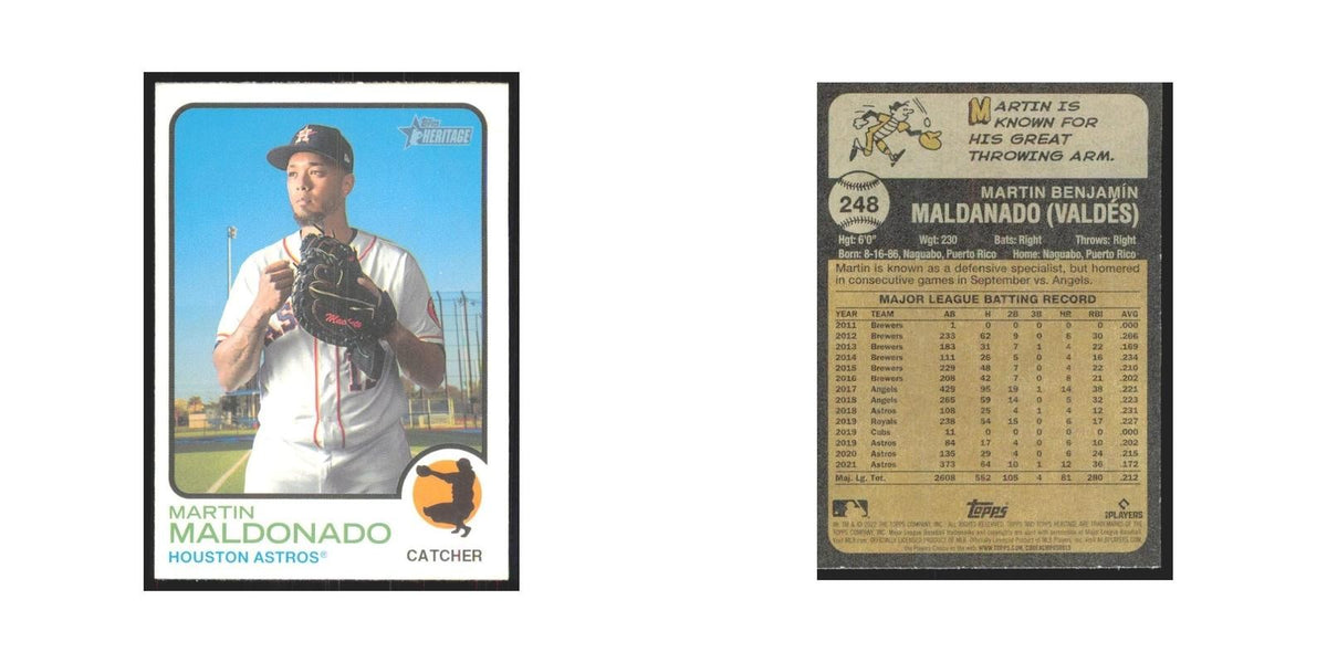 2022 Topps Heritage Martin Maldonado Astros #248