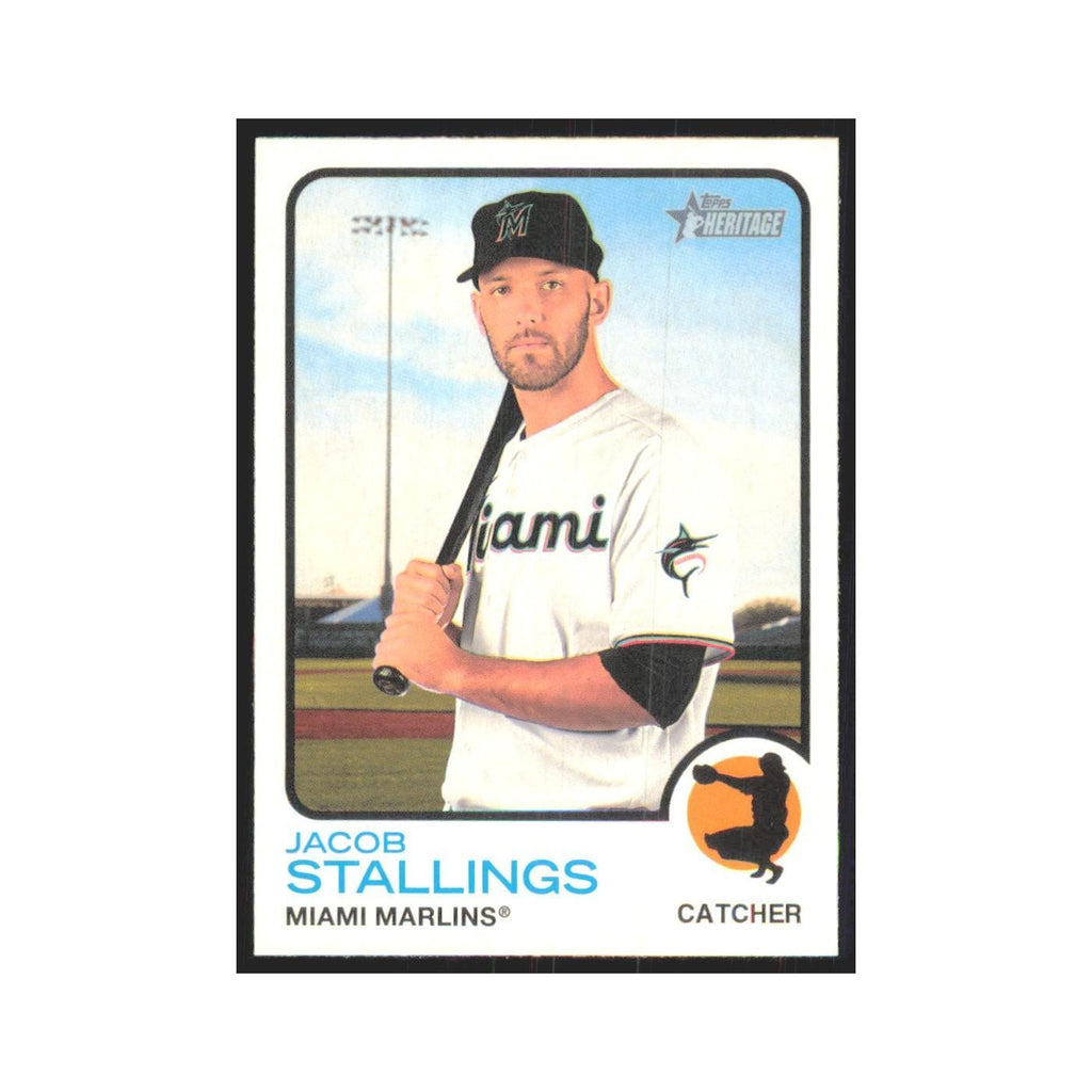 2022 Topps Heritage Jacob Stallings Marlins #184