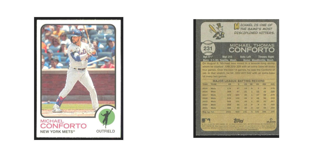 2022 Topps Heritage Michael Conforto Mets #231