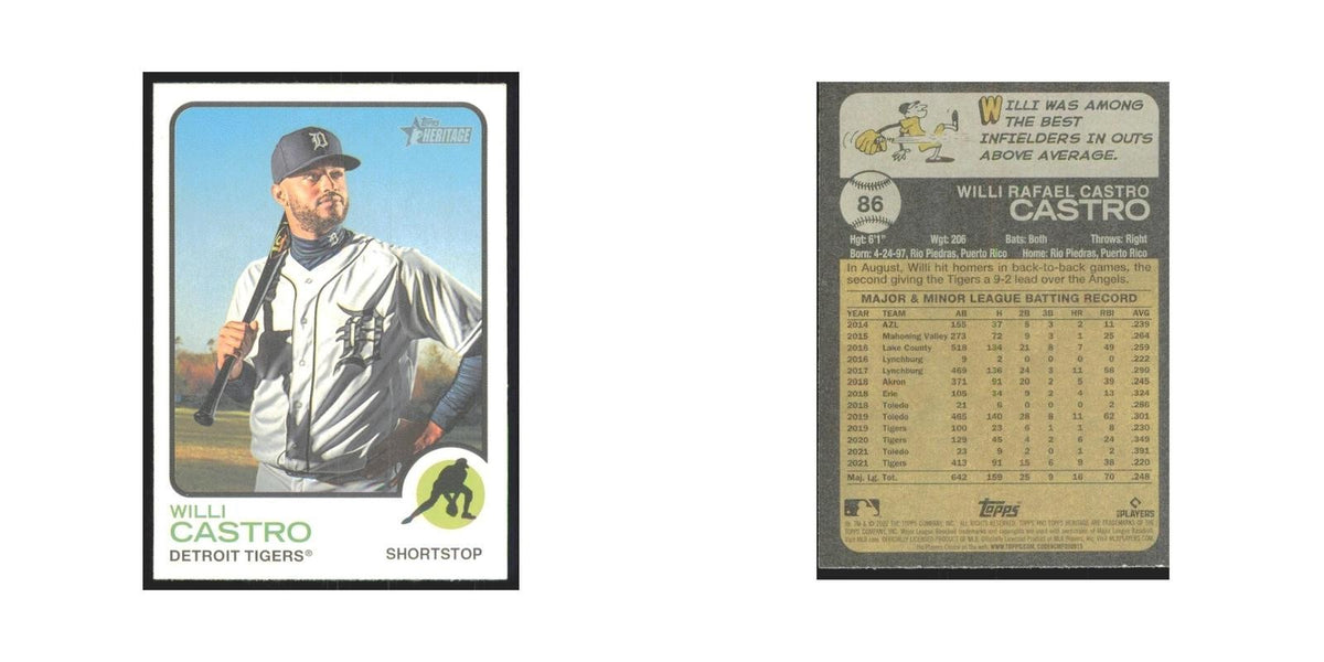 2022 Topps Heritage Willi Castro Tigers #86