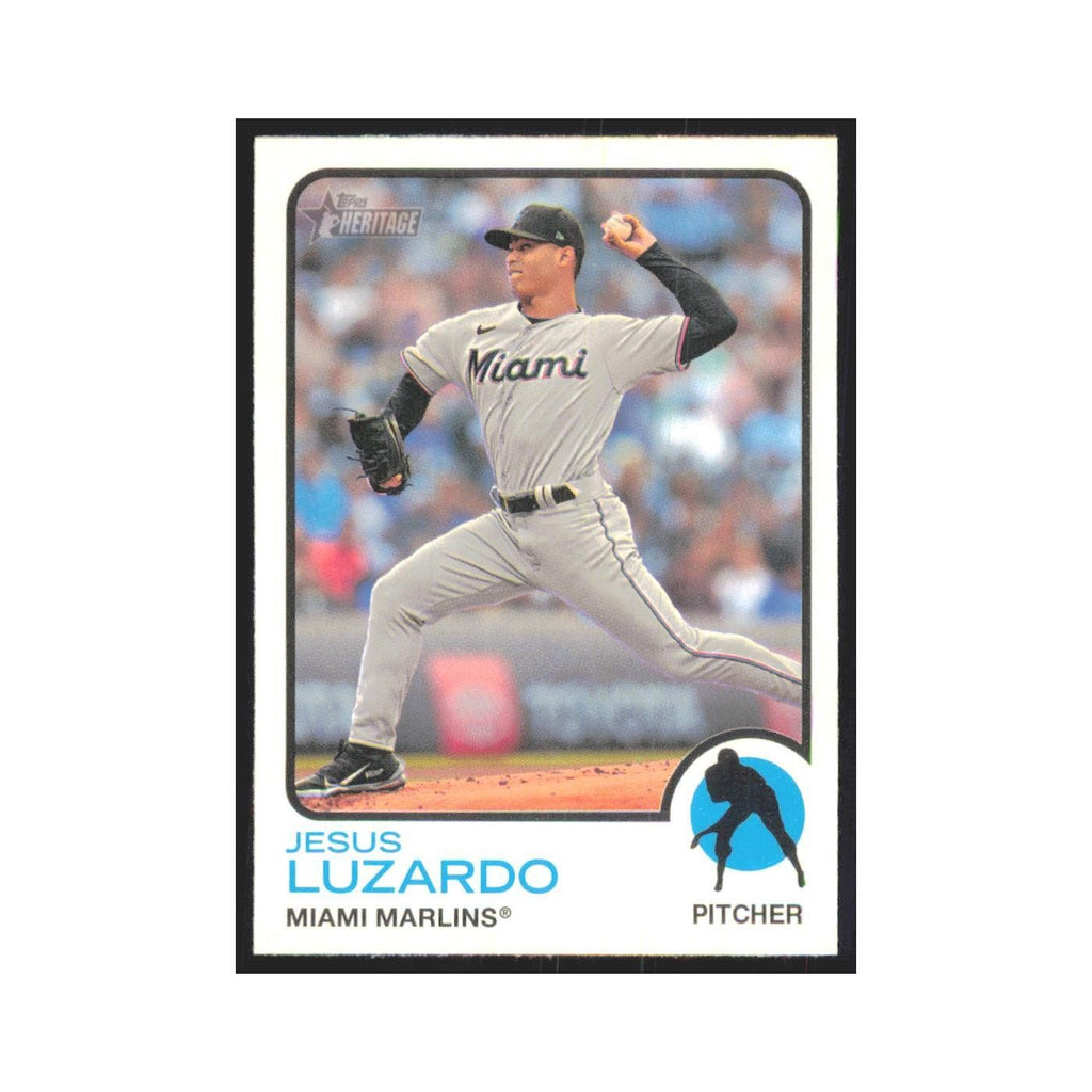 2022 Topps Heritage Jesus Luzardo Marlins #85