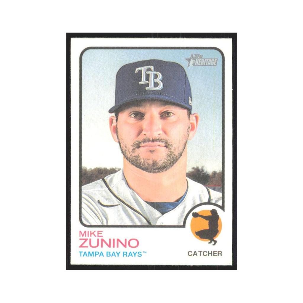2022 Topps Heritage Mike Zunino Rays #31