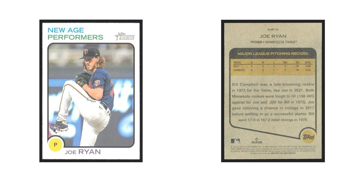 2022 Topps Heritage Joe Ryan Twins #NAP-18