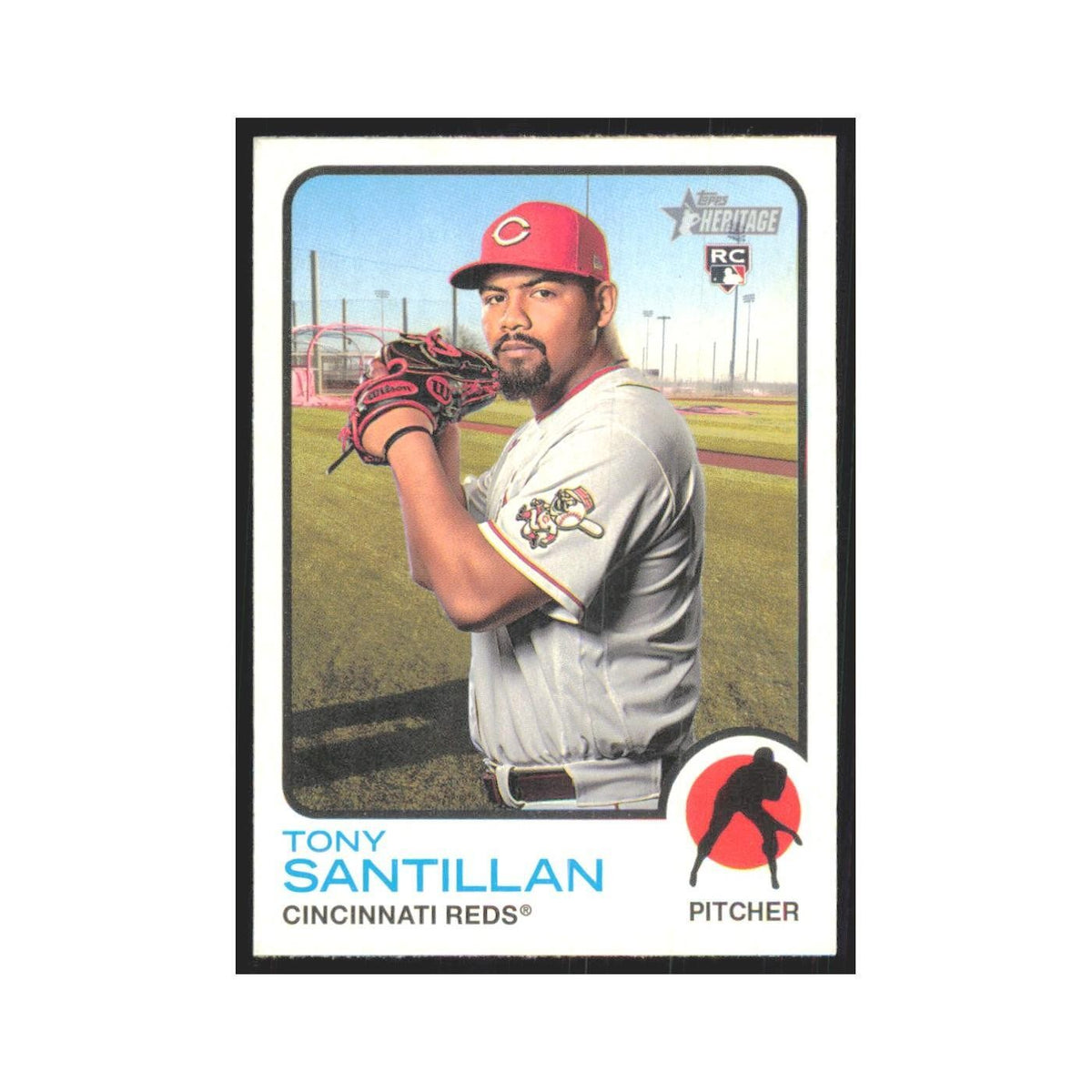 2022 Topps Heritage Tony Santillan RC Reds #214