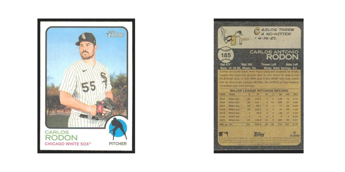 2022 Topps Heritage Carlos Rodon White Sox #185