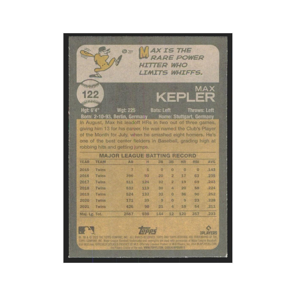 2022 Topps Heritage Max Kepler Twins #122