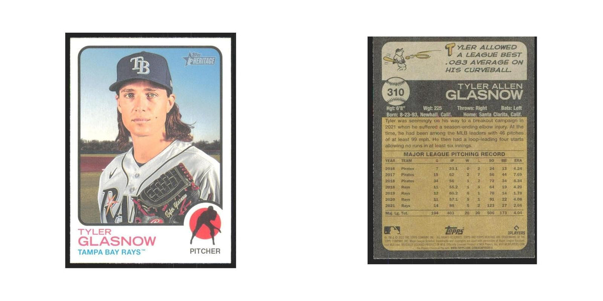 2022 Topps Heritage Tyler Glasnow Rays #310