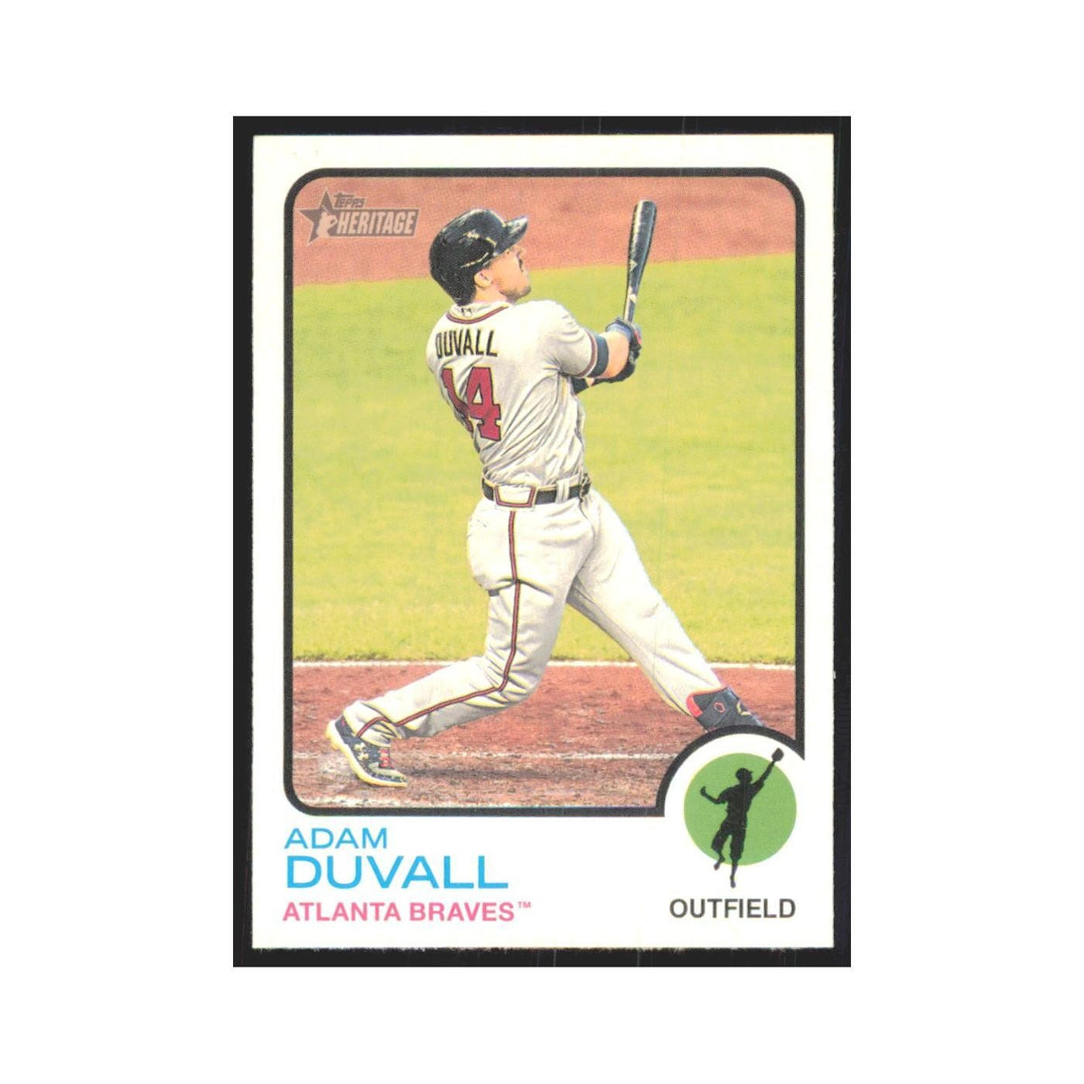 2022 Topps Heritage Adam Duvall Braves #93
