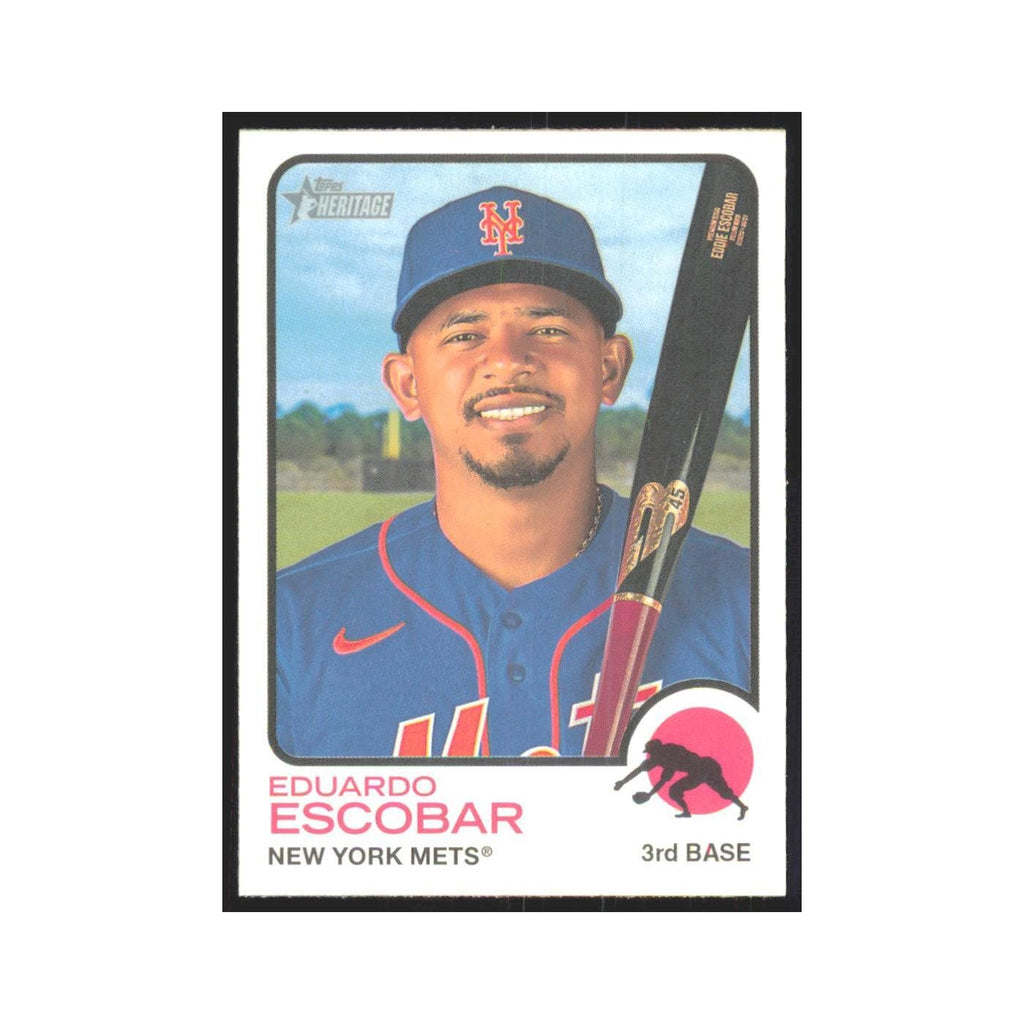 2022 Topps Heritage Eduardo Escobar Mets #254