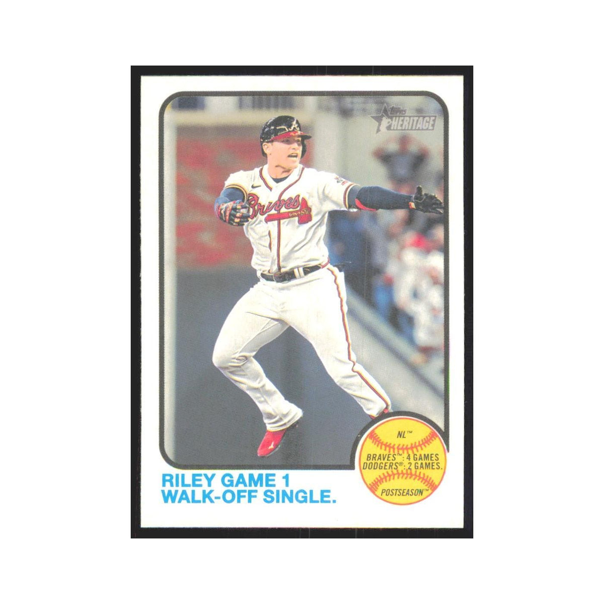 2022 Topps Heritage Austin Riley Braves #205
