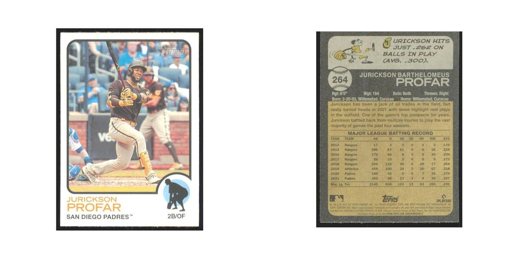 2022 Topps Heritage Jurickson Profar Padres #264