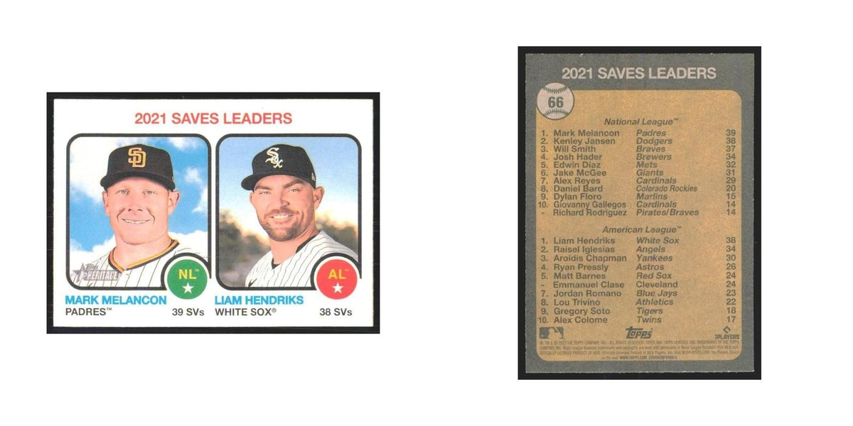 2022 Liam Hendriks/Mark Melancon Chicago White Sox/San Diego Padres