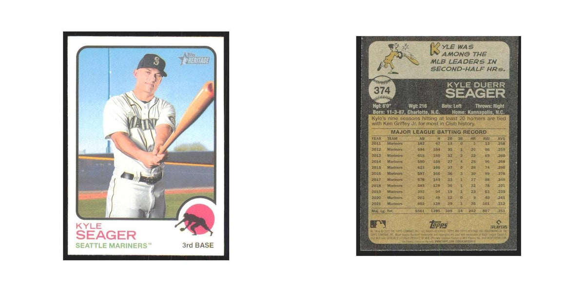 2022 Topps Heritage Kyle Seager Mariners #374