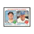 2022 Topps Heritage Salvador Perez/Adam Duvall Kansas City Royals/Atlanta Braves