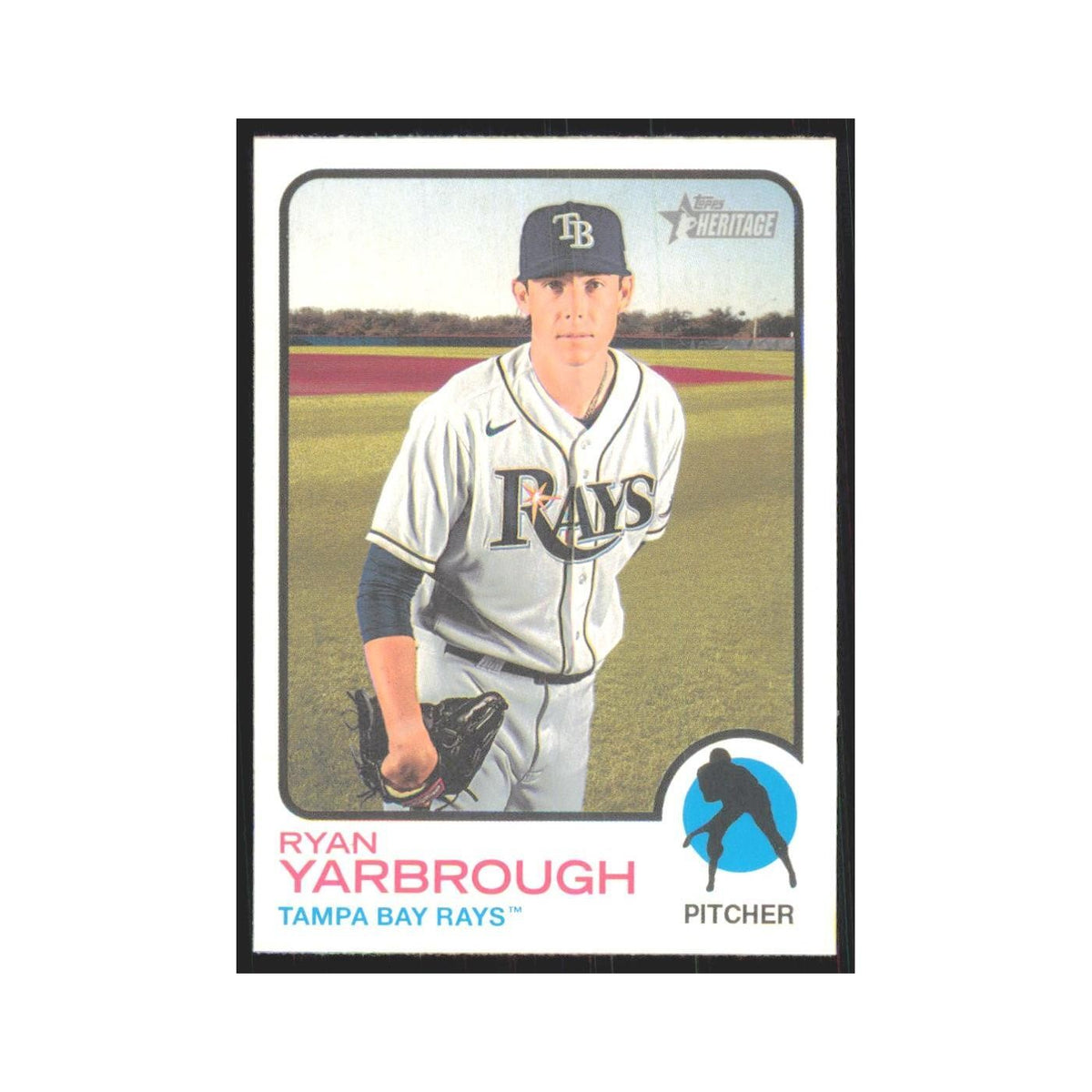 2022 Topps Heritage Ryan Yarbrough Rays #23