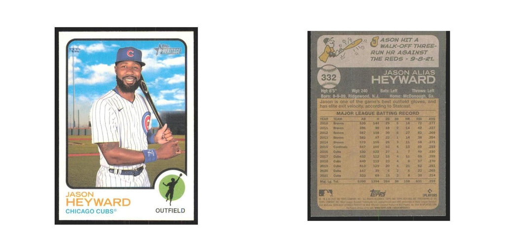 2022 Topps Heritage Jason Heyward Cubs #332