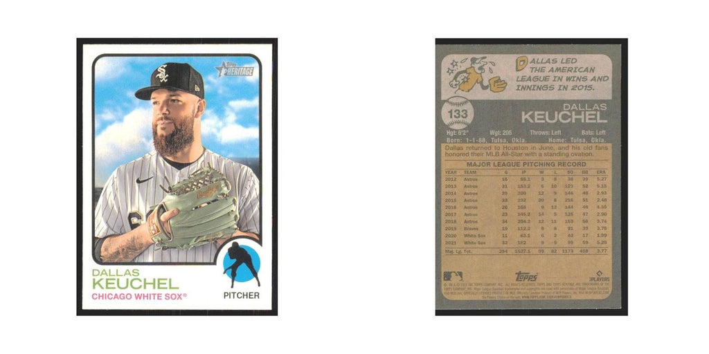 2022 Topps Heritage Dallas Keuchel White Sox #133