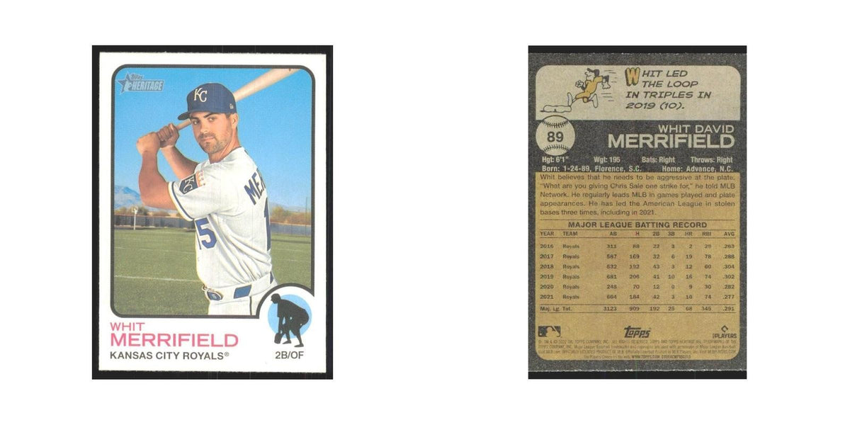2022 Topps Heritage Whit Merrifield Royals #89