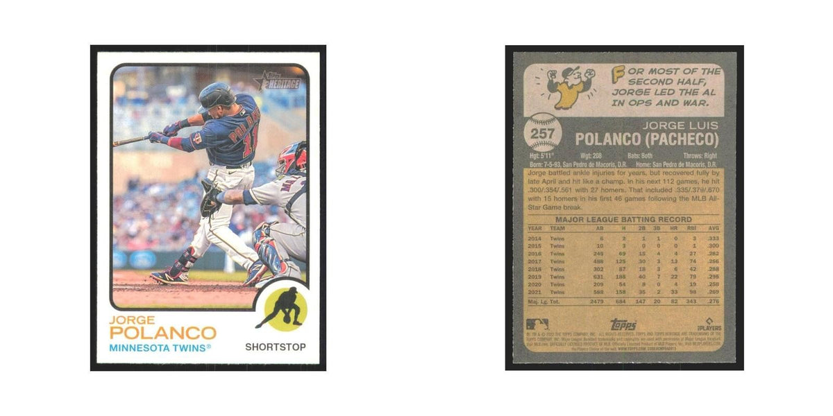 2022 Topps Heritage Jorge Polanco Twins #257