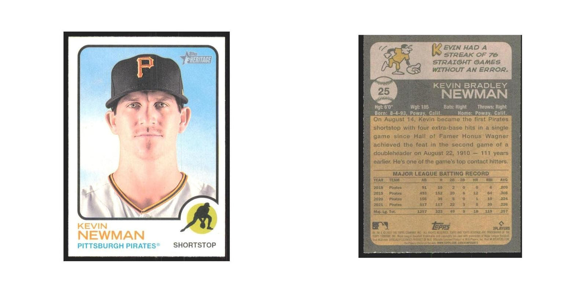 2022 Topps Heritage Kevin Newman Pirates #25