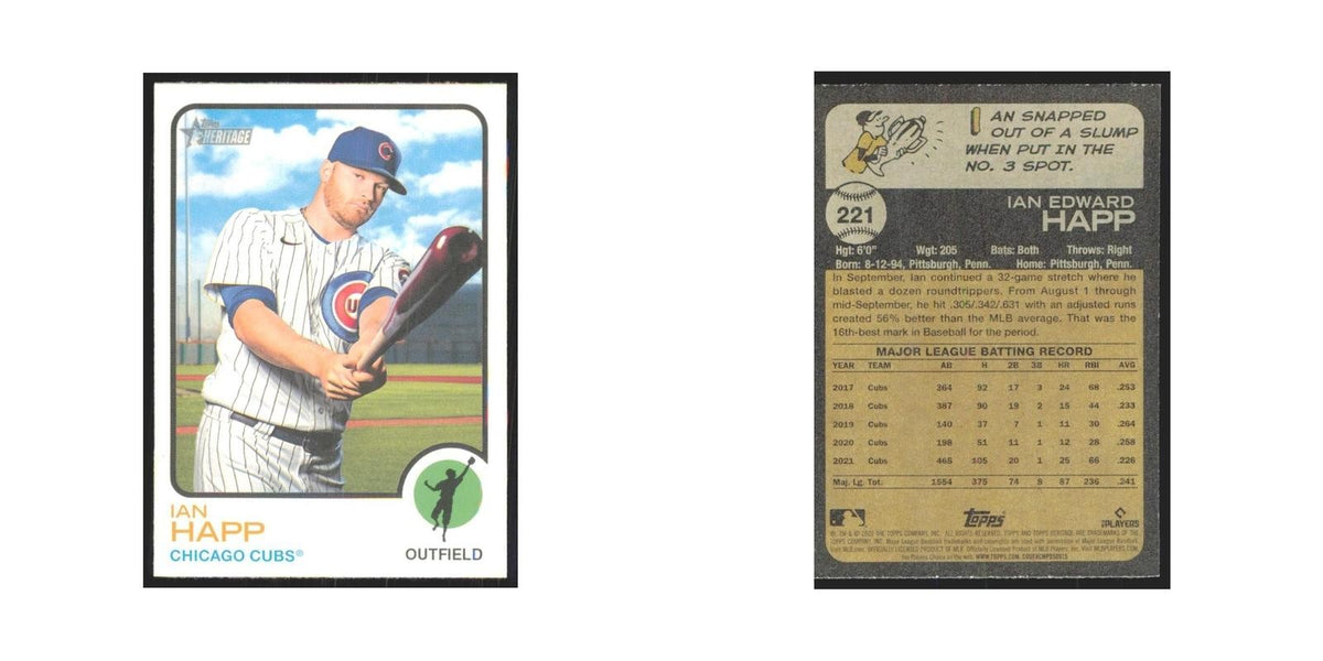 2022 Topps Heritage Ian Happ Cubs #221