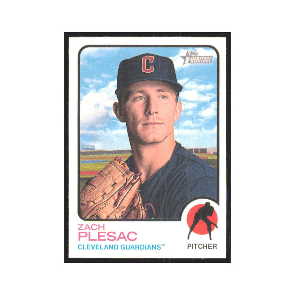 2022 Topps Heritage Zach Plesac Guardians #240